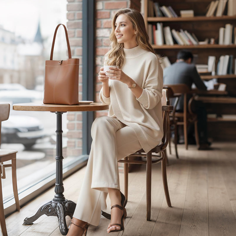 🔥Black-Friday-Mega-Angebot – 50 % Rabatt!🔥Damen Oversize-Pullover & Hose Set