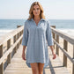 🌞NEU: Sommerkollektion mit bis zu 50% Rabatt 🛍️Damen Freizeitbluse aus Chiffon mit großem Bommel – lockerer Schnitt, edles Jacquardmuster – leicht & feminin