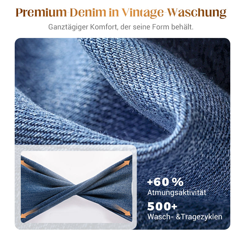 Damen-Retro-Cropped-Straight-Leg-Jeans