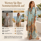 ✨ Exklusiv – 50 % RABATT! 👗 Elegantes Boho-Kleid mit Knopfleiste – Retro-Muster, fließende Silhouette & perfekt für Feste, Urlaub & Alltag 🌿