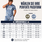 Herren Lässiges Kunstdenim-Print T-Shirt & Shorts Set