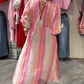 🎀 Damenkleid mit V-Ausschnitt und Print