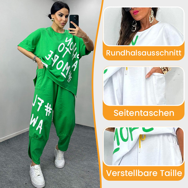 Zweiteiliges Freizeit-T-Shirt-Set