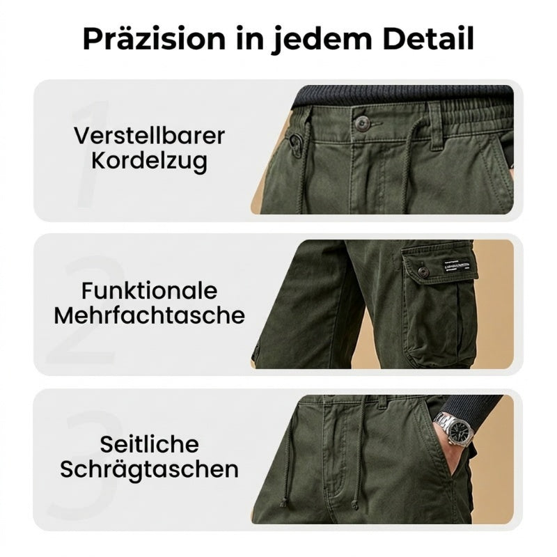 👖 50% RABATT! ⚡ Taktische Cargo-Hose für Männer – Gerader Schnitt, Atmungsaktive Premium-Baumwolle & Praktische Taschen Für Arbeit, Reise & Alltag 🎒