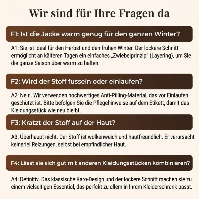 ⌛ Nur noch 3 Tage – 50 % auf alles! ⏰Damen-Strickjacke mit Karomuster und Knopfleiste
