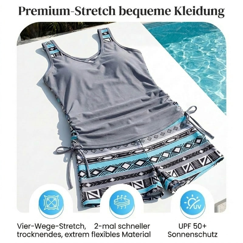 Zweiteiliger Bikini – hochtailliert mit Bandeau-Top – perfekt für den Strand👙🏖️