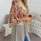 🌸Damen-Kimonos mit Blumenmuster, Rüschenärmeln und Bindegürtel – luftige Boho-Cardigans im lockeren Schnitt