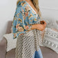 🌸Damen-Kimonos mit Blumenmuster, Rüschenärmeln und Bindegürtel – luftige Boho-Cardigans im lockeren Schnitt