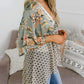 🌸Damen-Kimonos mit Blumenmuster, Rüschenärmeln und Bindegürtel – luftige Boho-Cardigans im lockeren Schnitt