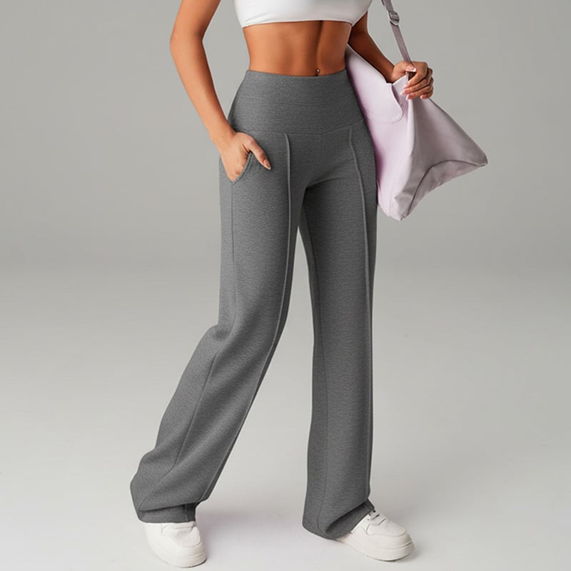 ⌛ Nur noch 3 Tage – 50 % auf alles! ⏰ 50.000+ VERKAUFT!💕 Damen-Unifarbene Weite Straight-Leg-Hose
