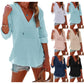 Damen Oversize-Hoodie mit V-Ausschnitt und Kängurutasche für Strand & Alltag