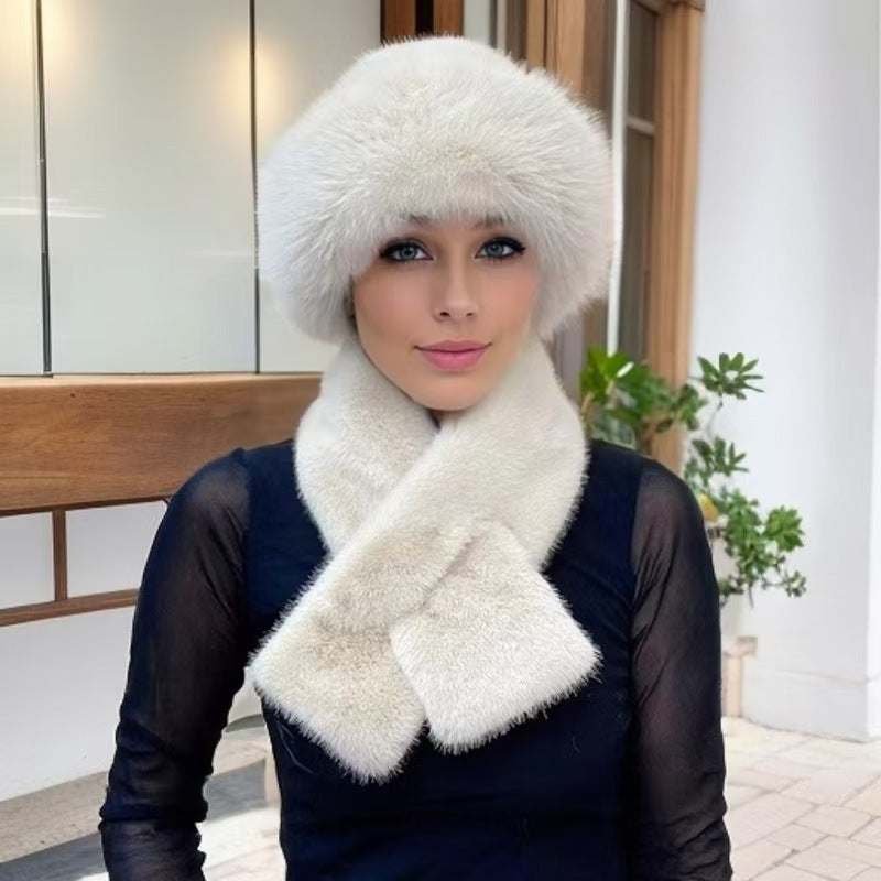 🧣👒Perfektes Set: Winterschal & Plüschmütze - Das Wärme-Duo für frostige Tage🎁