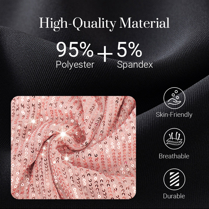 💃Einseitiges, funkelndes Partykleid für Damen mit Pailletten✨