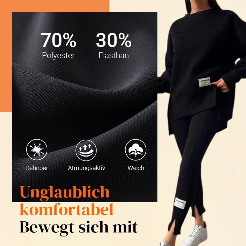 🔥Black-Friday-Mega-Angebot – 53 % Rabatt!🔥Lässiges Sweatshirt-Leggings-Set für Frauen