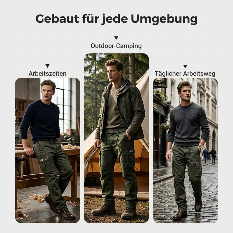 👖 50% RABATT! ⚡ Taktische Cargo-Hose für Männer – Gerader Schnitt, Atmungsaktive Premium-Baumwolle & Praktische Taschen Für Arbeit, Reise & Alltag 🎒