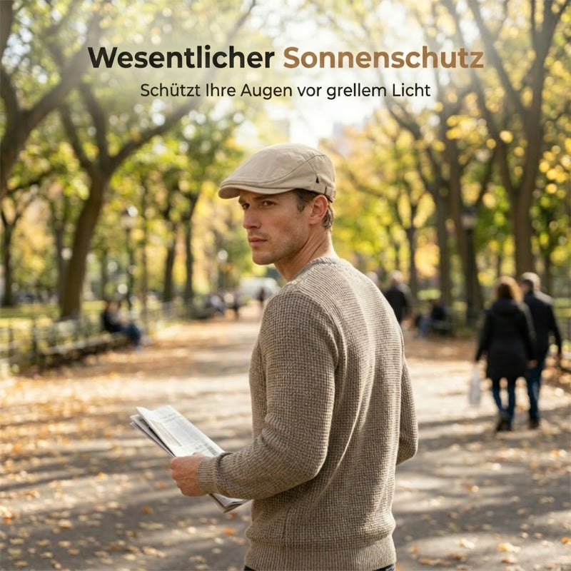 Klassische Flachmütze für alle Jahreszeiten – atmungsaktiv, bequem & zeitlos – ideal für Freizeit & Alltag