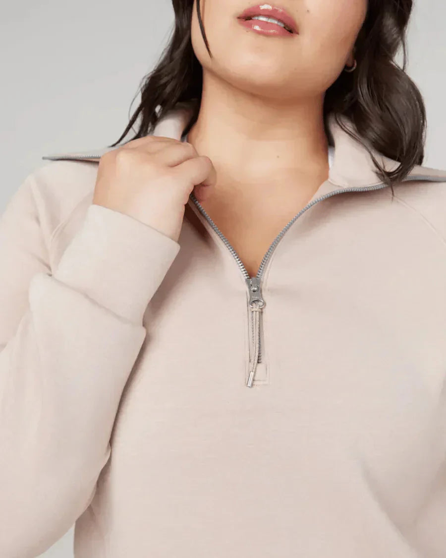 💝🔥Black-Friday-Mega-Angebot – 50 % Rabatt!🔥Damen-Loungeset aus 2 Teilen mit Oversize-Schnitt, halbem Reißverschluss und weitem Bein