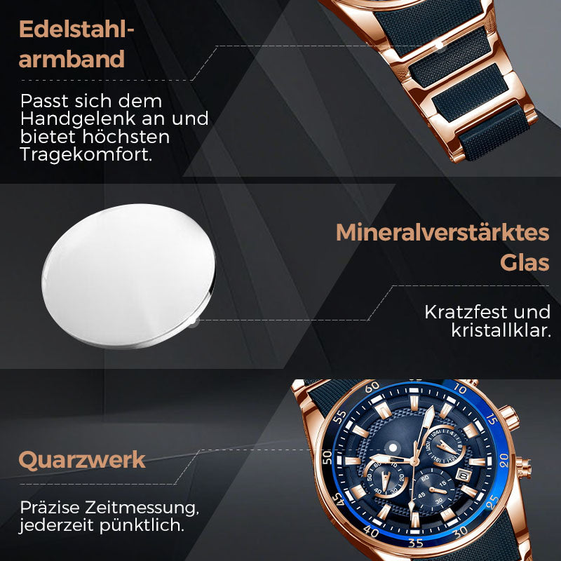 🔥Hochwertige Business-Multifunktions-Quarz-Uhr für Herren
