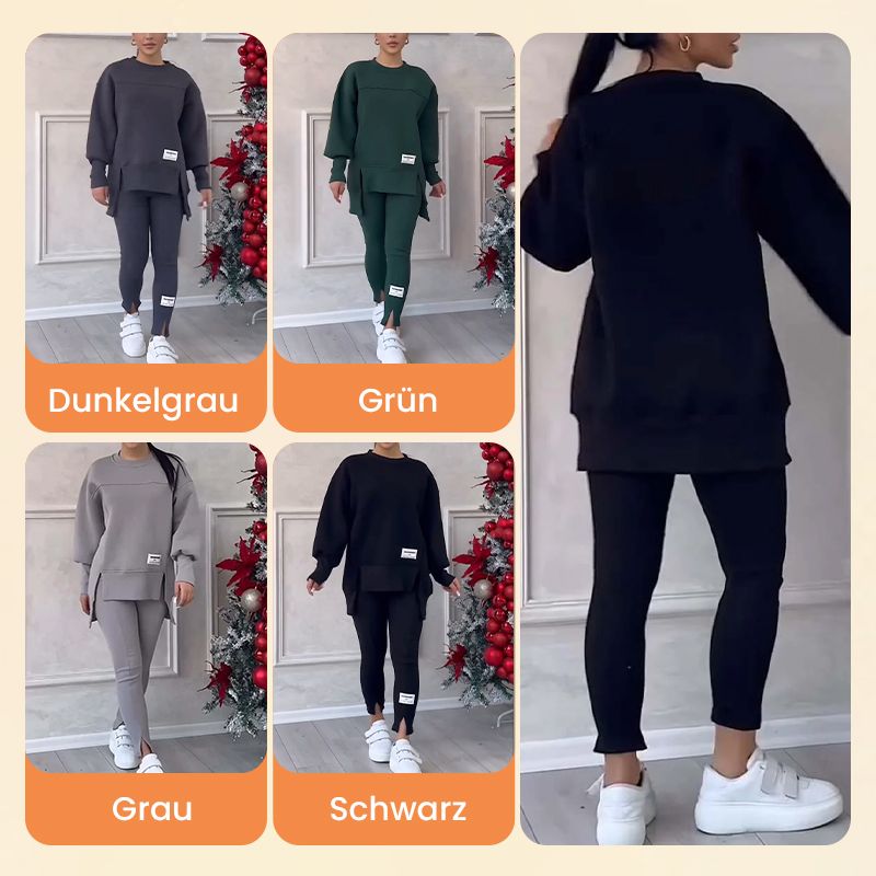 🔥Black-Friday-Mega-Angebot – 53 % Rabatt!🔥Lässiges Sweatshirt-Leggings-Set für Frauen