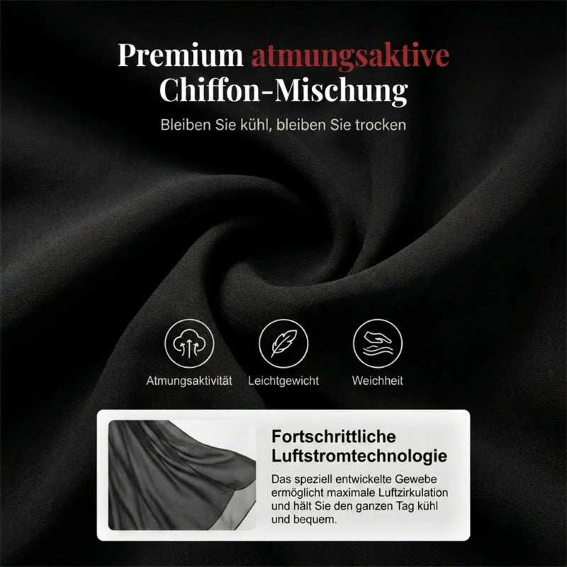 Damen Chiffon-Hose mit weitem Bein – Asymmetrisch & Elegant ✨ Für Alltag & Urlaub