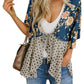 🌸Damen-Kimonos mit Blumenmuster, Rüschenärmeln und Bindegürtel – luftige Boho-Cardigans im lockeren Schnitt