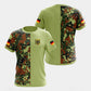 Herren Camouflage Patchwork Rundhals-T-Shirt