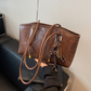 👜✨ Vintage-Umhängetasche aus PU-Leder für Damen – Zeitlos schön!