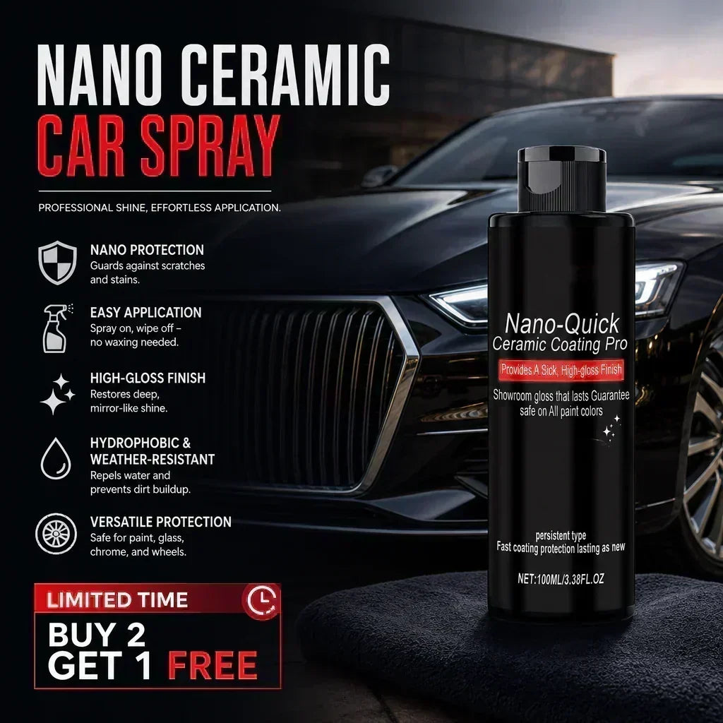 ⏰2+1 GRATIS nur für kurze Zeit! 🚗✨Nano-Keramikversiegelung für Autos – Lackschutz & Glanzpflege