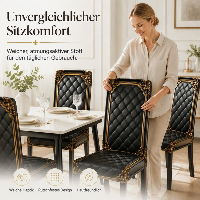 ⏳🔥ZEITLICH BEGRENZT 50% RABATT! ⏰🖤Waschbarer Stretch-Stuhlbezug🪑✨