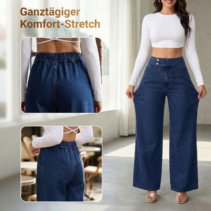 📢📢50 % Rabatt!! ⏰Damenjeans mit hoher Taille und weitem Bein