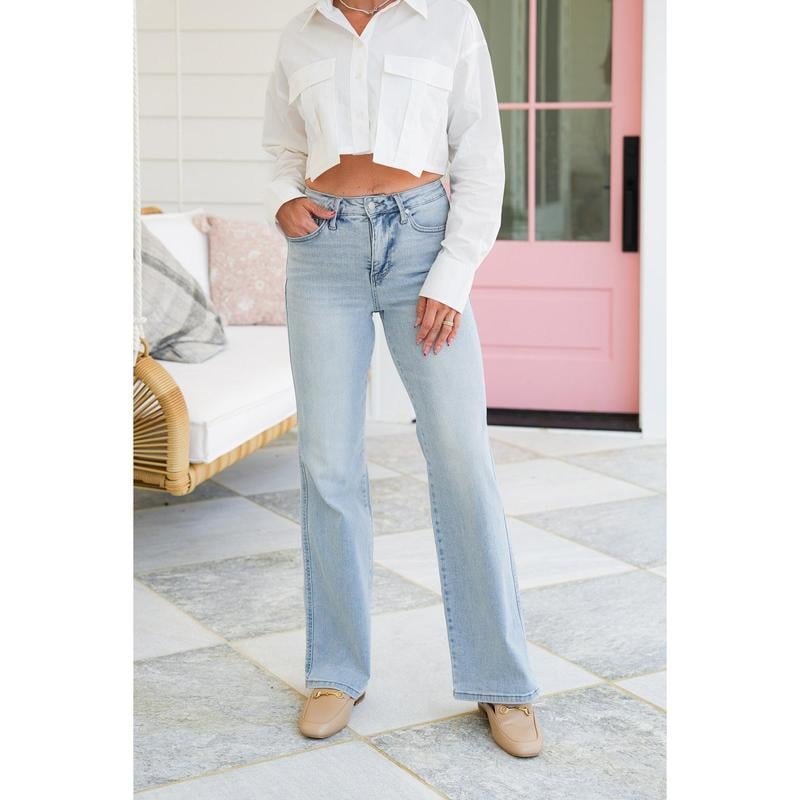 🌷Vorverkauf 50% Rabatt auf🍃Vintage-Waschungen mit hohem Bauch und Bauchkontrolle Jeans mit geradem Bein