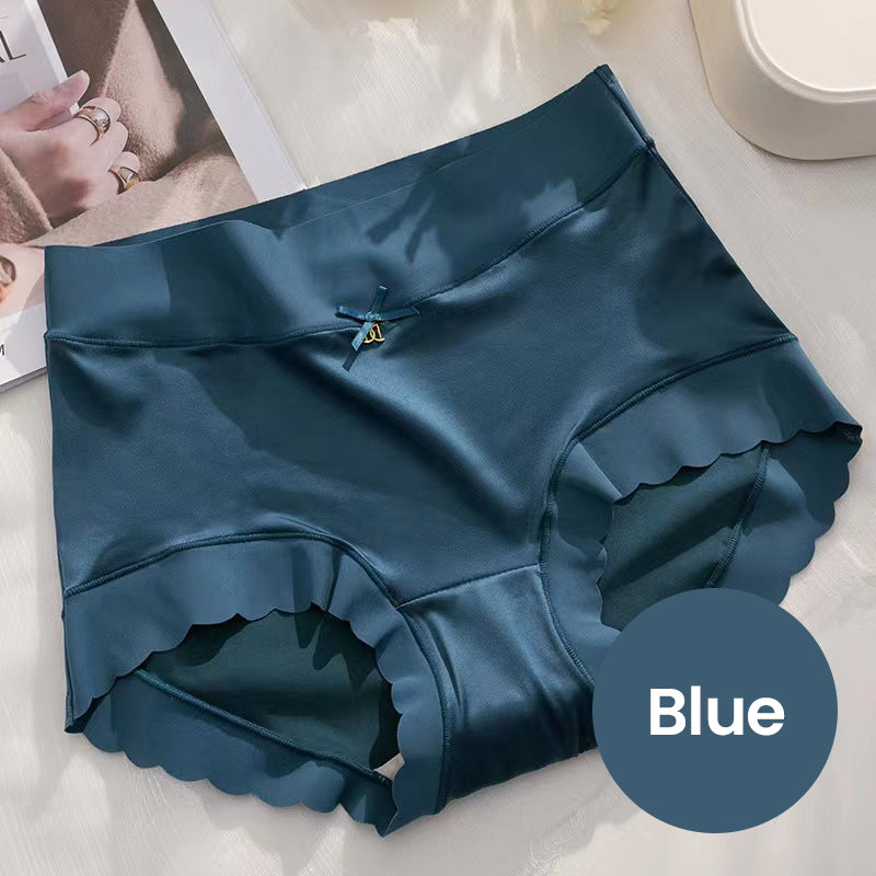 Damen-Slips 2:1 | Atmungsaktive Satin-Optik mit Baumwolleinsatz