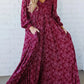 💃Blumen-Maxikleid aus Viskose mit geraffter Taille und Futter.