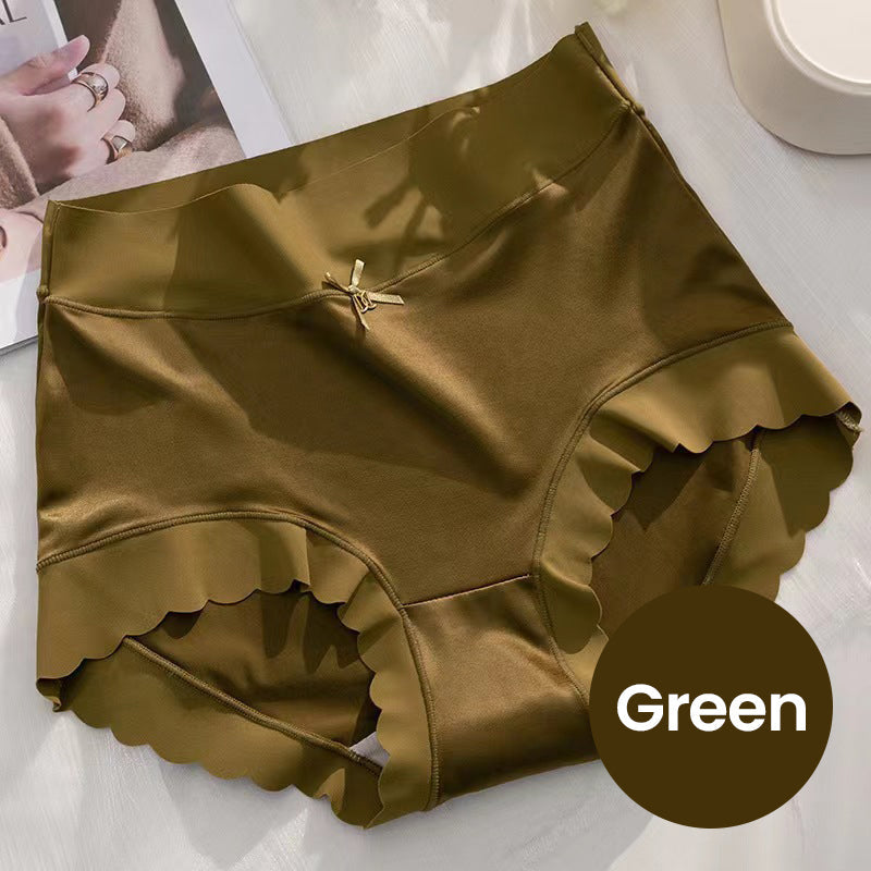 Damen-Slips 2:1 | Atmungsaktive Satin-Optik mit Baumwolleinsatz