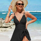 🎁2026 New Arrival✨Last Day Promotion 60% OFF🌟Deep V Knot Detail Skirted Swimsuit