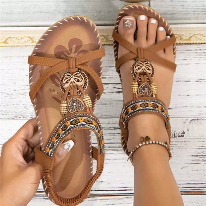 🔥 Sommer-Super-Sale: Jetzt 25€ sparen! 🌸2025 Trend-Sandalen im Boho-Chic