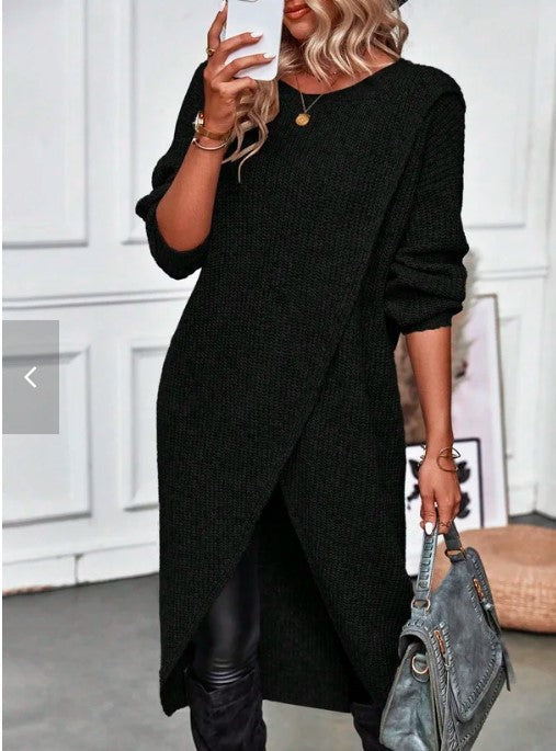 💜50% RABATT💜Unregelmäßig geschnittenes Kleid, das den Körperkurven folgt