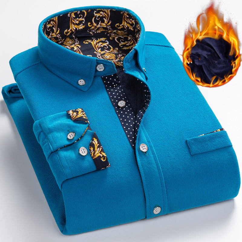 ✨ Herren Samtgewebe Hemd - Elegante Struktur mit Atmungsaktivem Tragekomfort für Business & Freizeit 🌟💼