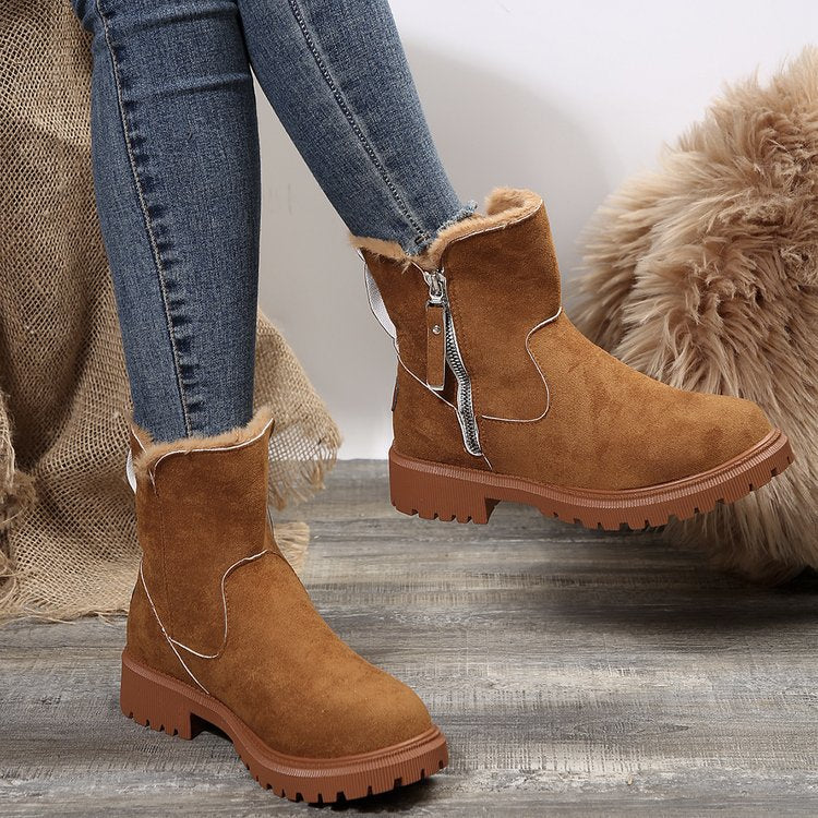 ❄️Damen-Winter-Fleece-Schneestiefel⚡Neu eingetroffen Sale-50 % Rabatt