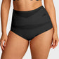 🌸Letzter Tag – 1 kaufen, 2 Packungen gratis!✨ Plus-Size High-Waist Cross Tummy Control Slips