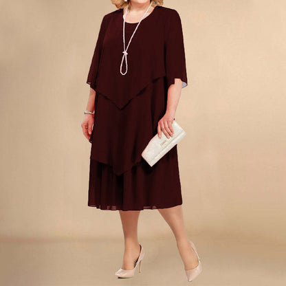 Elegantes Lagenkleid für festliche Anlässe– perfekt als Hochzeitsgast oder Brautmutter