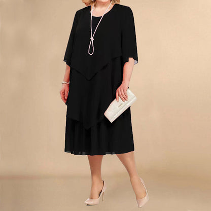 Elegantes Lagenkleid für festliche Anlässe– perfekt als Hochzeitsgast oder Brautmutter