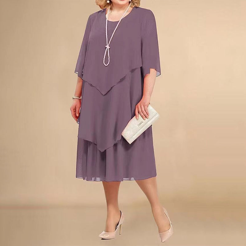 Elegantes Lagenkleid für festliche Anlässe– perfekt als Hochzeitsgast oder Brautmutter