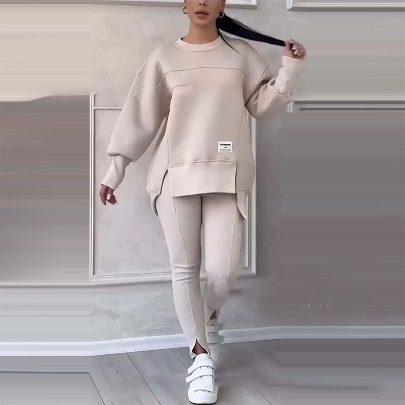 🔥Black-Friday-Mega-Angebot – 53 % Rabatt!🔥Lässiges Sweatshirt-Leggings-Set für Frauen