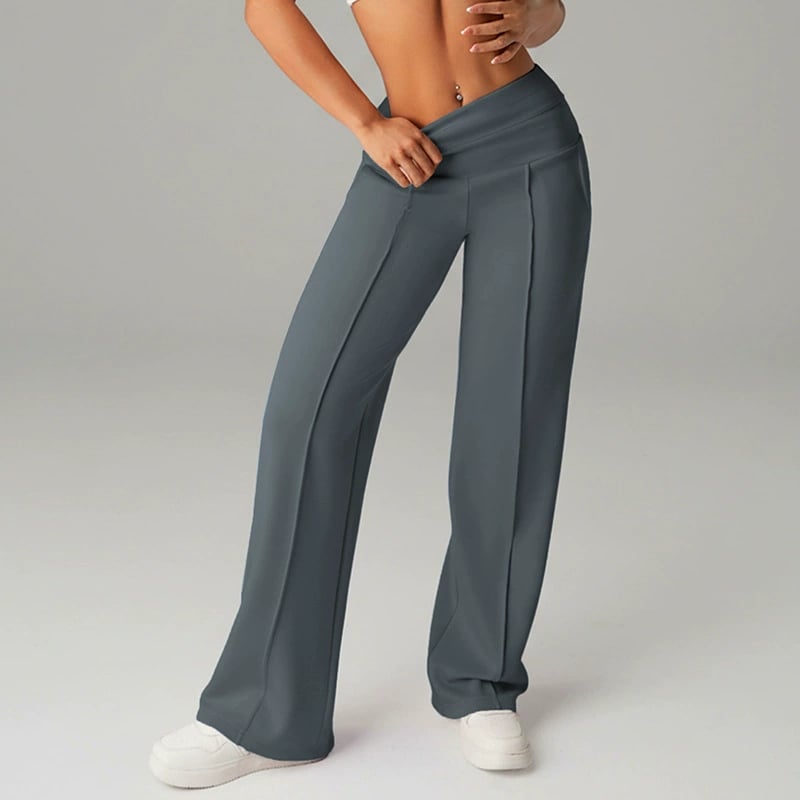⌛ Nur noch 3 Tage – 50 % auf alles! ⏰ 50.000+ VERKAUFT!💕 Damen-Unifarbene Weite Straight-Leg-Hose