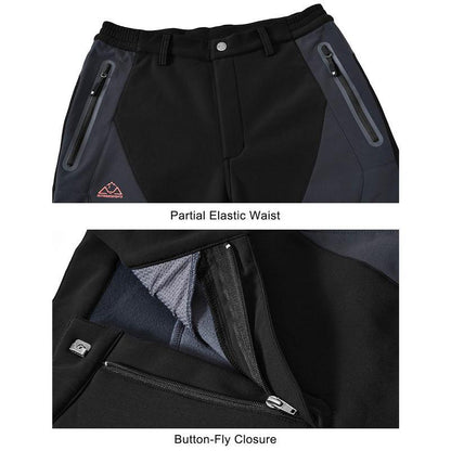 🏆 LETZTER TAG - 50% RABATT!! 🔥 Herren wasserdichte Winterhosen mit Fleece-Futter & Cargo-Taschen