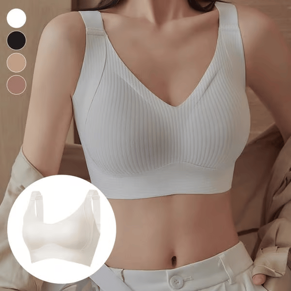 2-teiliges Set🎁 1 Kaufen, 1 Gratis 💕 Damen Rippenstrick Push-Up Verstellbarer Drahtloser BH