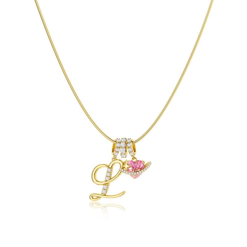 💖Last Day 50% OFF✨3-Layering Initial A-Z Letter Pendant Necklaces🎀