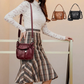 Damen Plissee-Handtasche aus weichem Material – Vielseitig tragbar als Hand-, Schulter- oder Umhängetasche 👜✨