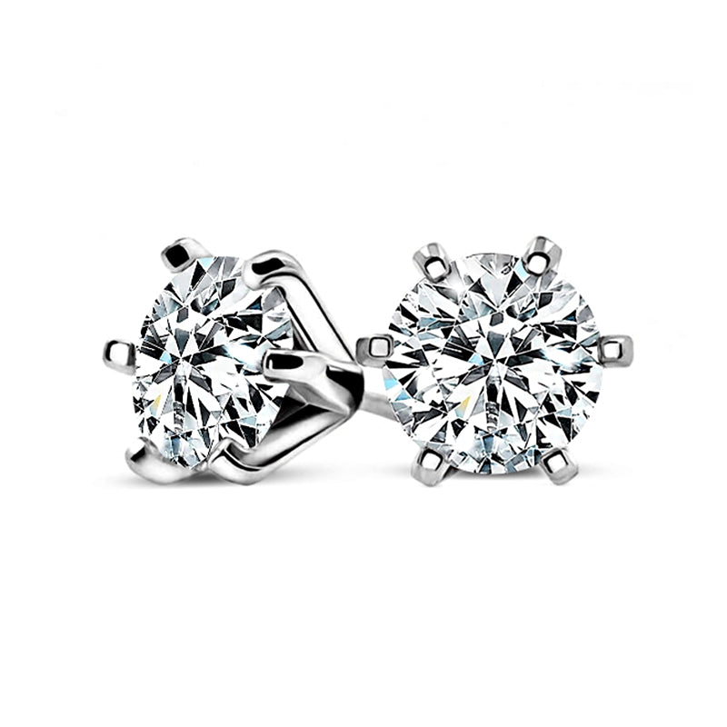 💎💎Atemberaubende klassische Diamantohrstecker mit sechs Krappen
